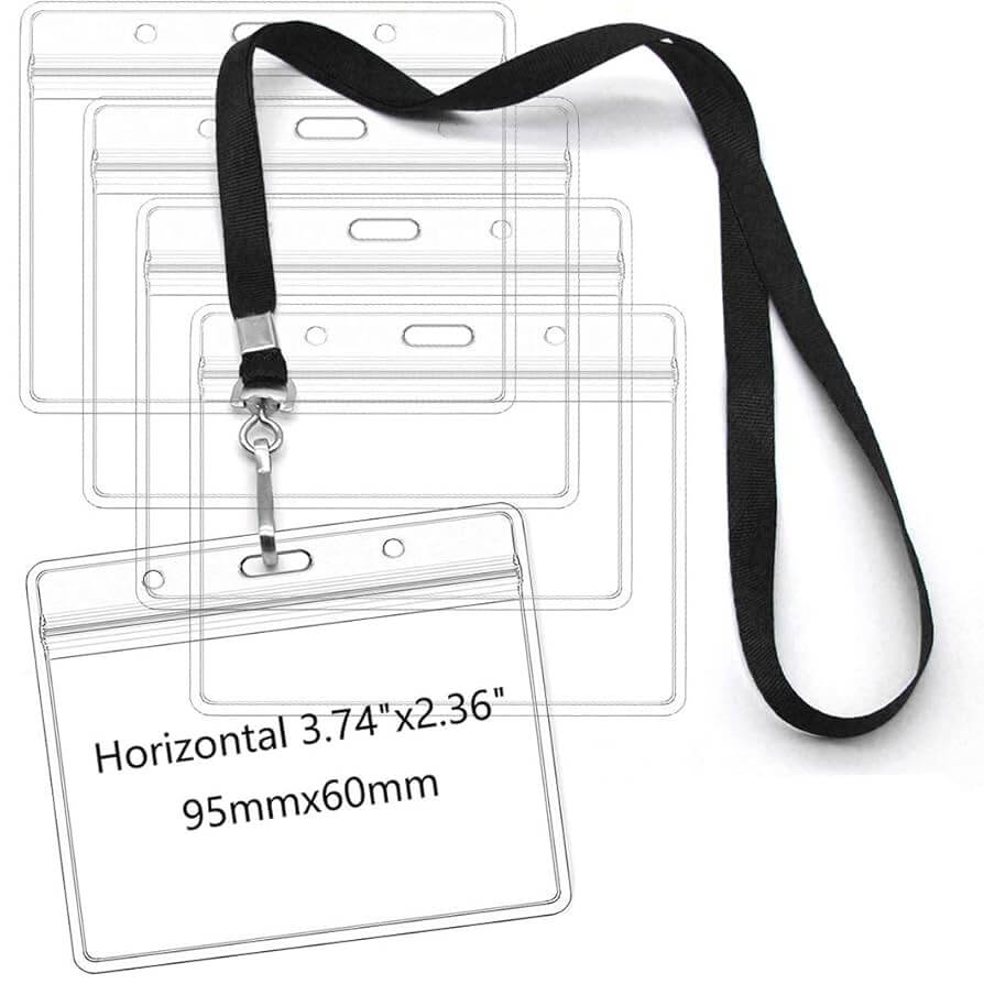 Waterproof resealable Horizontal Lanyards